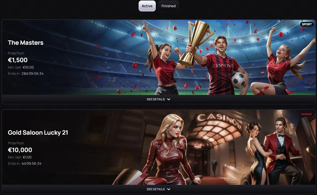 Connexion &agrave; Casinova Casino